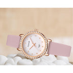 Women's Quartz Watch, Crystal Rhinestone Bezel, Waterproof Analog Display, Ladies Variety Colors Silicon Jelly Casual Dress Wristwatch for Nurse