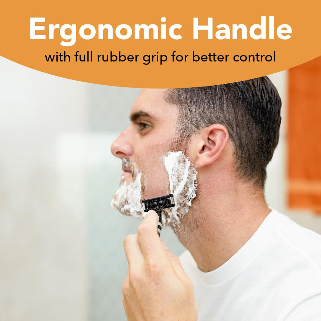 BIC Flex 5 Men's Disposable 5-Blade Razors, Pivoting Head and Precision Edging Blade, 4-Pack