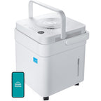Midea Cube 20 Pint Dehumidifier For Basement, Up To 1,500 Sq. Ft. Dehumidifier With Drain Hose, Energy Star Certificated, Smart Control, Compatible With Alexa, White