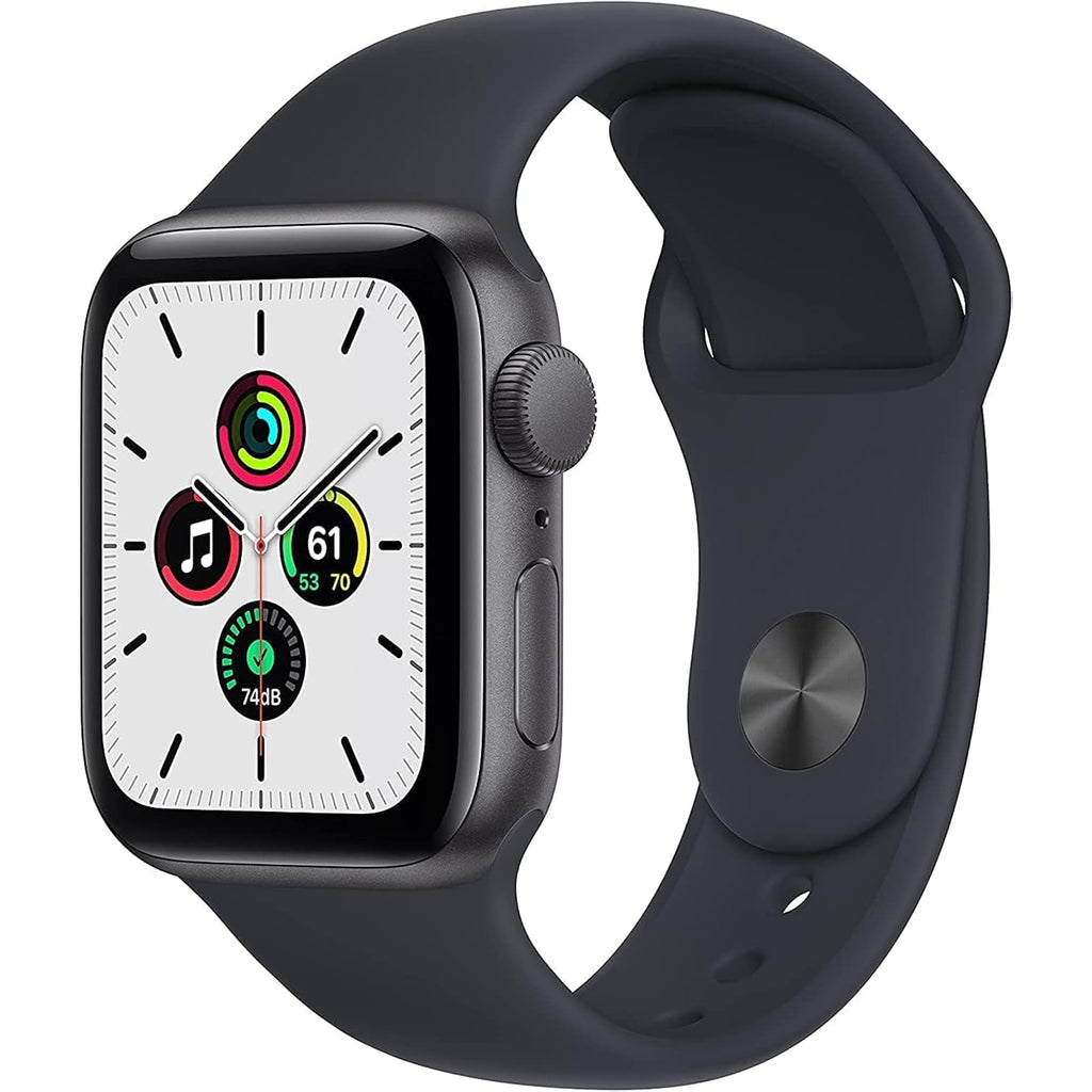 Apple Watch Se (Gps, 44Mm) - Space Gray Aluminum Case With Midnight Sport Band (Renewed)