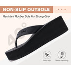 Oncai Women’S Platform Wedge Flip Flops Trendy Dressy Womans Summer Flatform Chunky Heel Sandals With Comfortable Walking Outdoor Rubber Soles (Us Size 5-11)