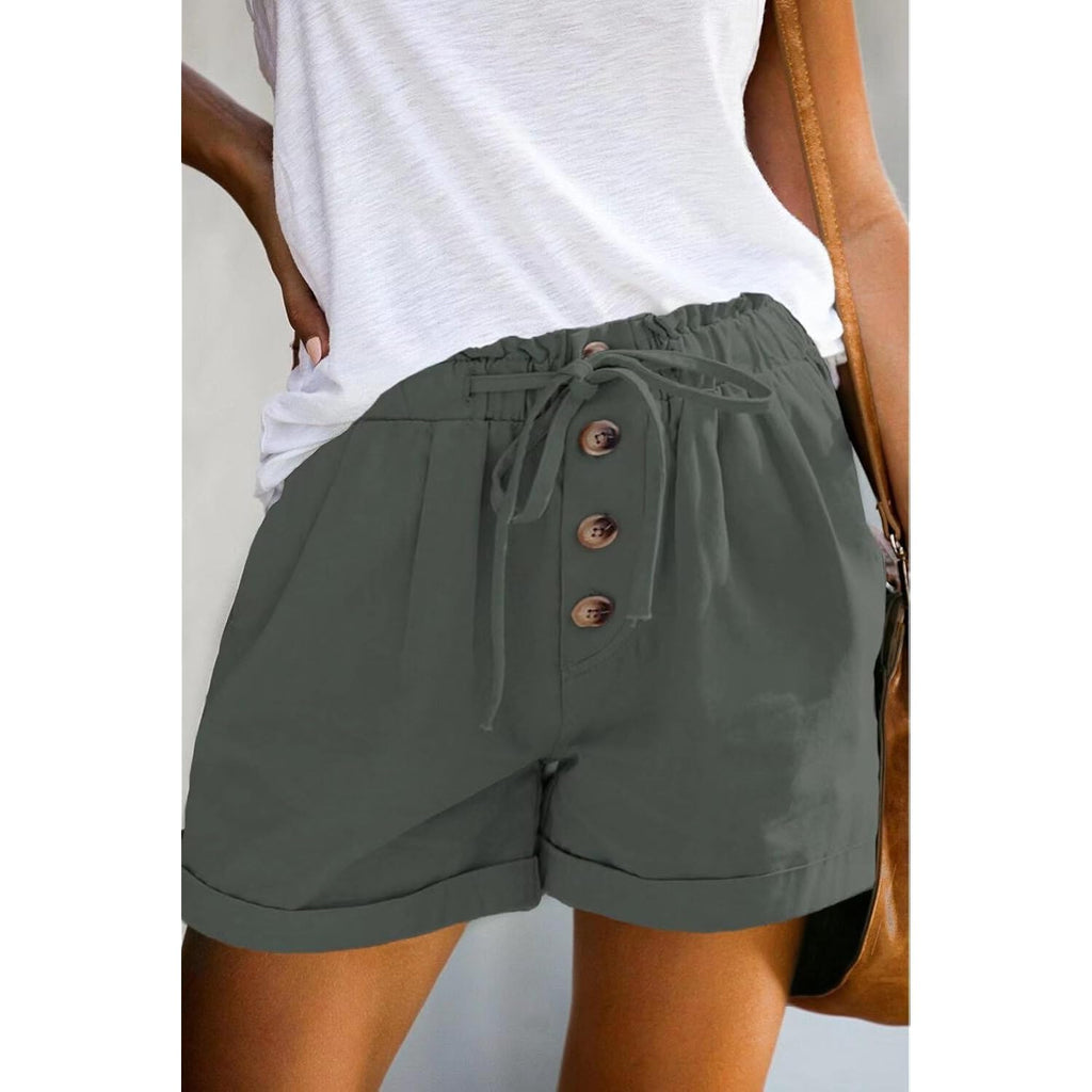 Womens Shorts 2026 Comfy Summer Drawstring High Waist Cotton Shorts for Women Trendy(S-2XL)