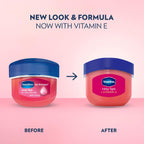 Vaseline Lip Therapy Rosy Lips 3-Pack – Moisturizing Lip Balm For Very Dry Lips In Mini Jars, 0.25 Oz.