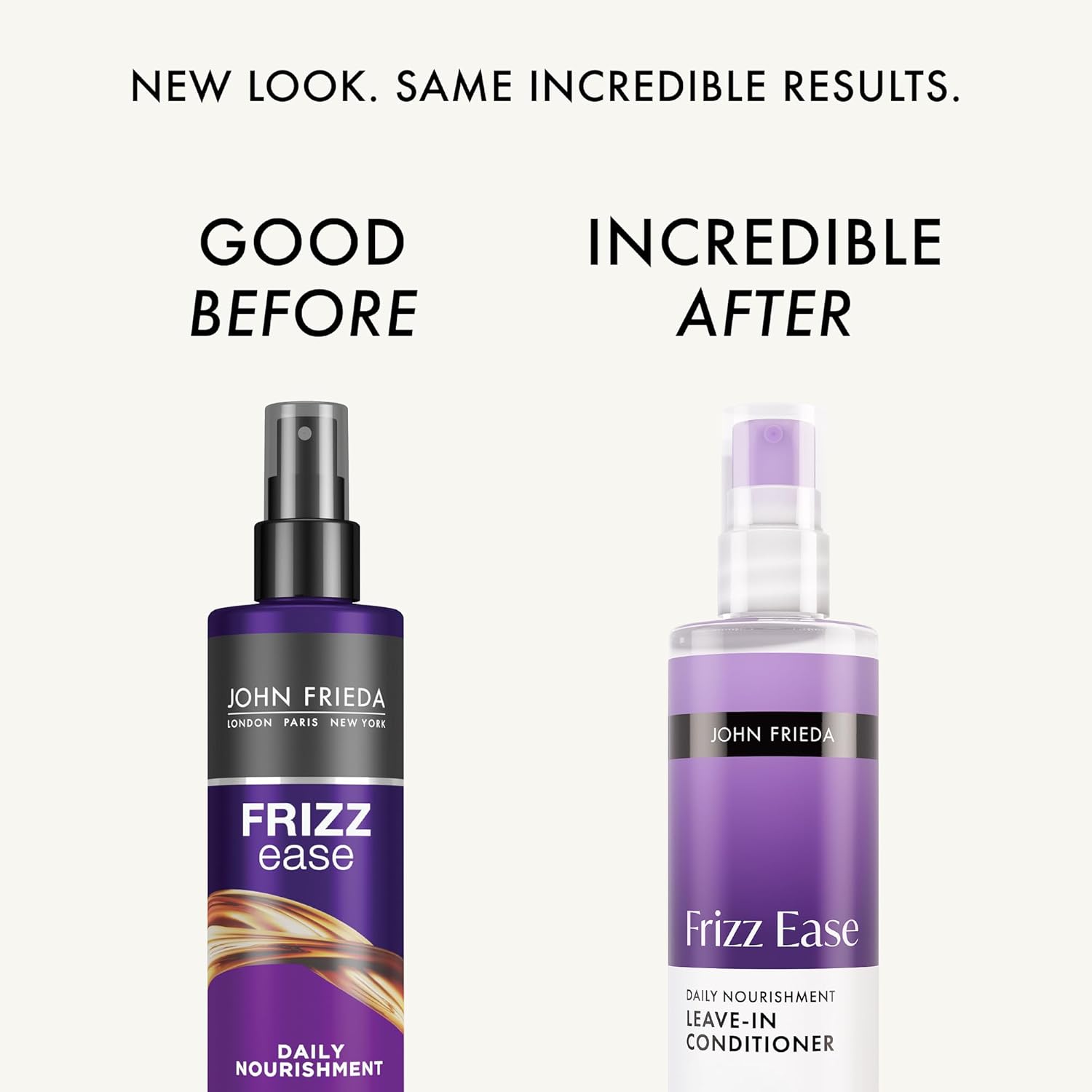John Frieda Frizz Ease Daily Nourishment Leave-In Conditioner, Anti-Frizz Leave-in Conditioner for Curly Hair and Straight Hair, 8 Fl Oz