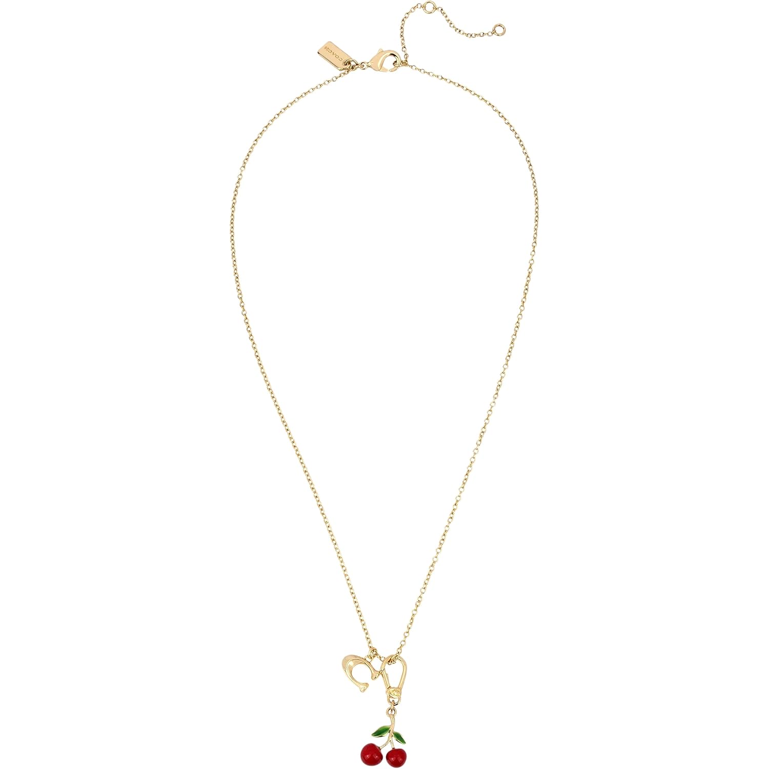COACH Collectible Cherry Charm Gold One Size