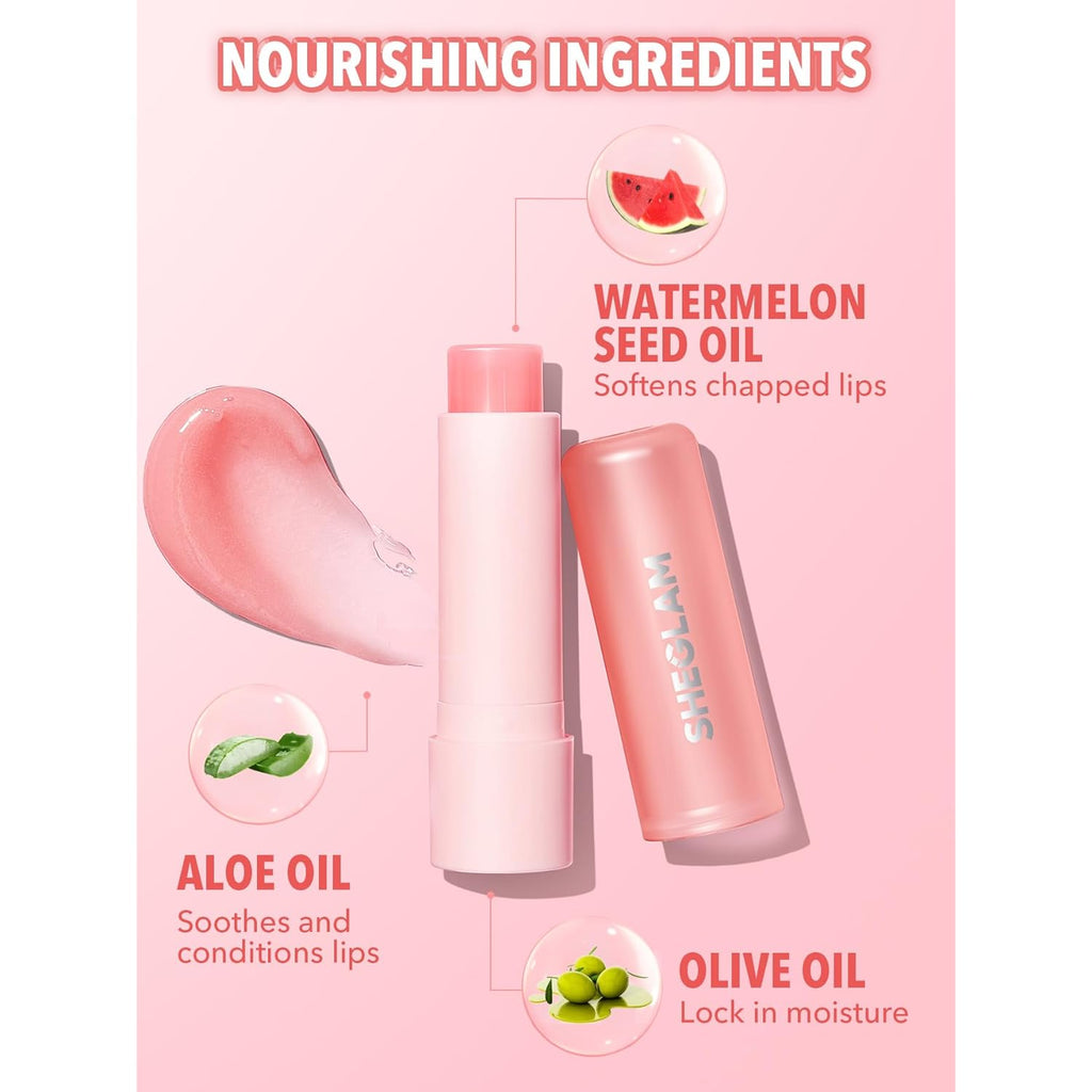 SHEGLAM Pout PHresh Color Changing Moisturizing Lipstick Tinted Lip Balm Magic Temperature Color Change Lipstick-Watermelon