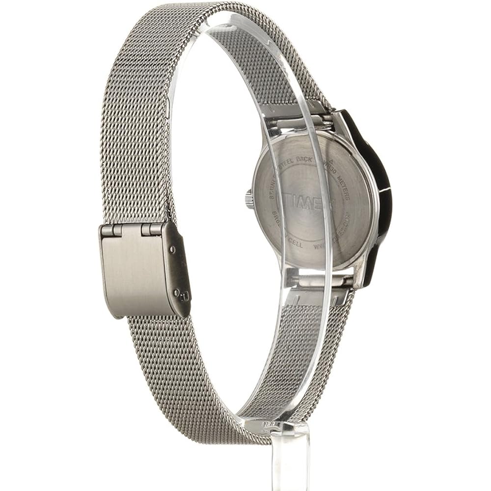 Timex Women's T2P457 Casey Dress Silver-Tone Stainless Steel Mesh Bracelet Watch