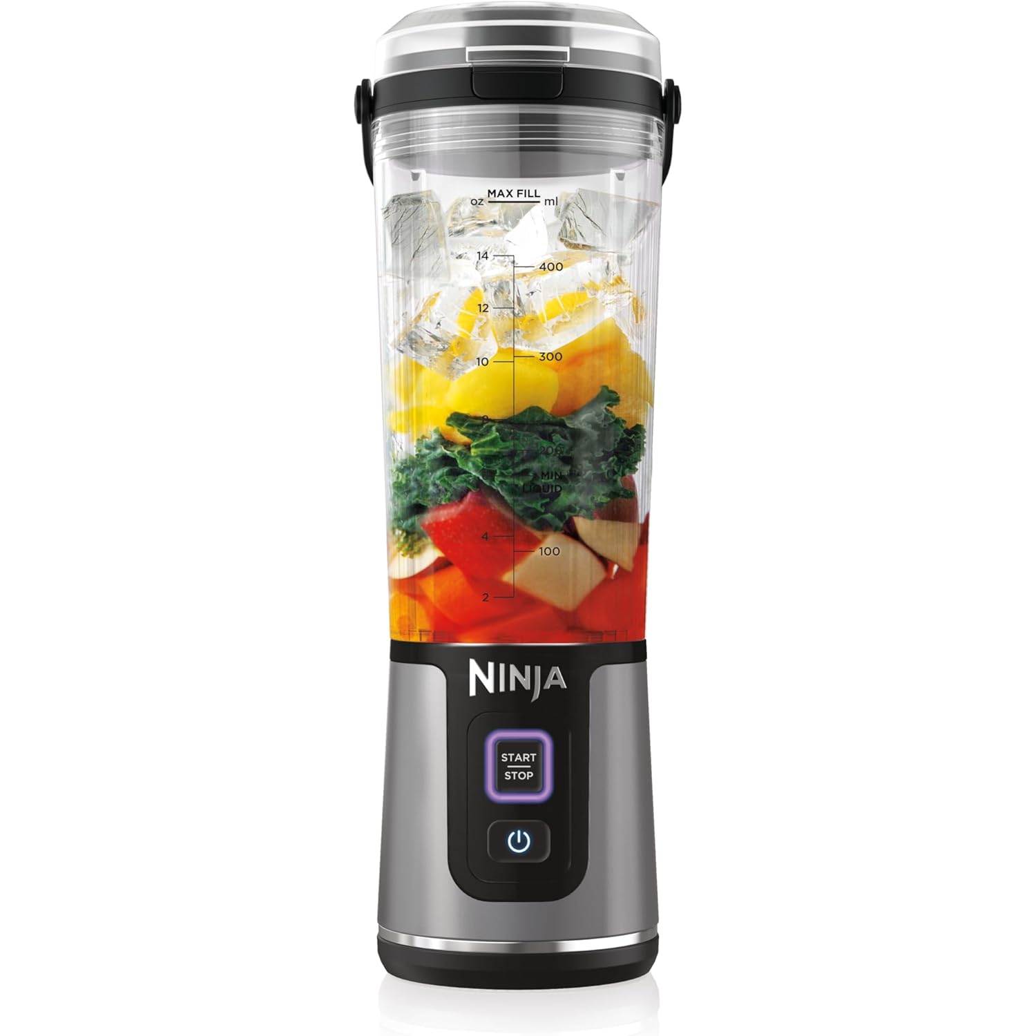 Ninja Blast Portable Blender | Cordless | 18-oz. Vessel | Personal Mixer for Shakes & Smoothies | BPA Free | Leakproof Lid & Sip Spout | USB-C Rechargeable | Dishwasher Safe Parts | Black | BC151BK