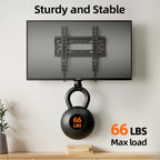 IWORBOARD 32 40 42 inch Fixed TV Monitor Wall Mount for LED LCD TVs & Monitor, Low Profile Small RV TV Mount, Easy Slim Flat Wall Bracket, Max VESA 200x200mm, 66lbs, Single Stud, Fit 19 24 42 inch