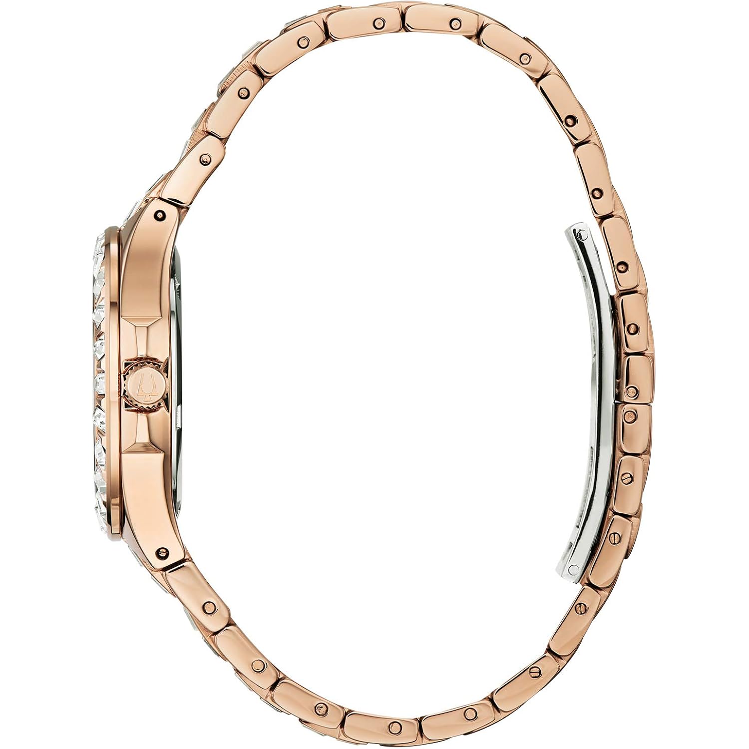 Bulova Ladies Quartz Phantom Rose Gold-Tone Stainless Steel Bracelet