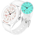 Waterproof Nurse Watch For Medical Professionals Students Women Men, Night Light, 12/24 Hour Military Time Easy To Read Dial, Second Hand Watch For Nursing Day Gifts