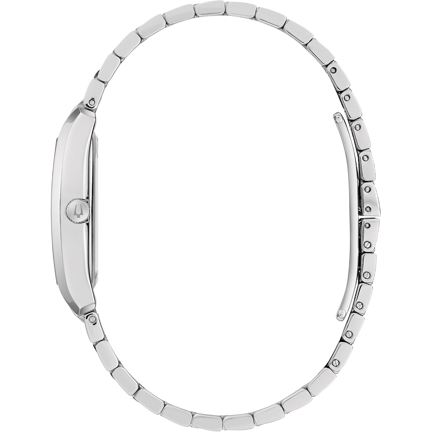 Bulova Ladies Dress Classic Diamond 3-Hand Quartz Watch, Stainless Steel Bracelet, 26X35Mm Case