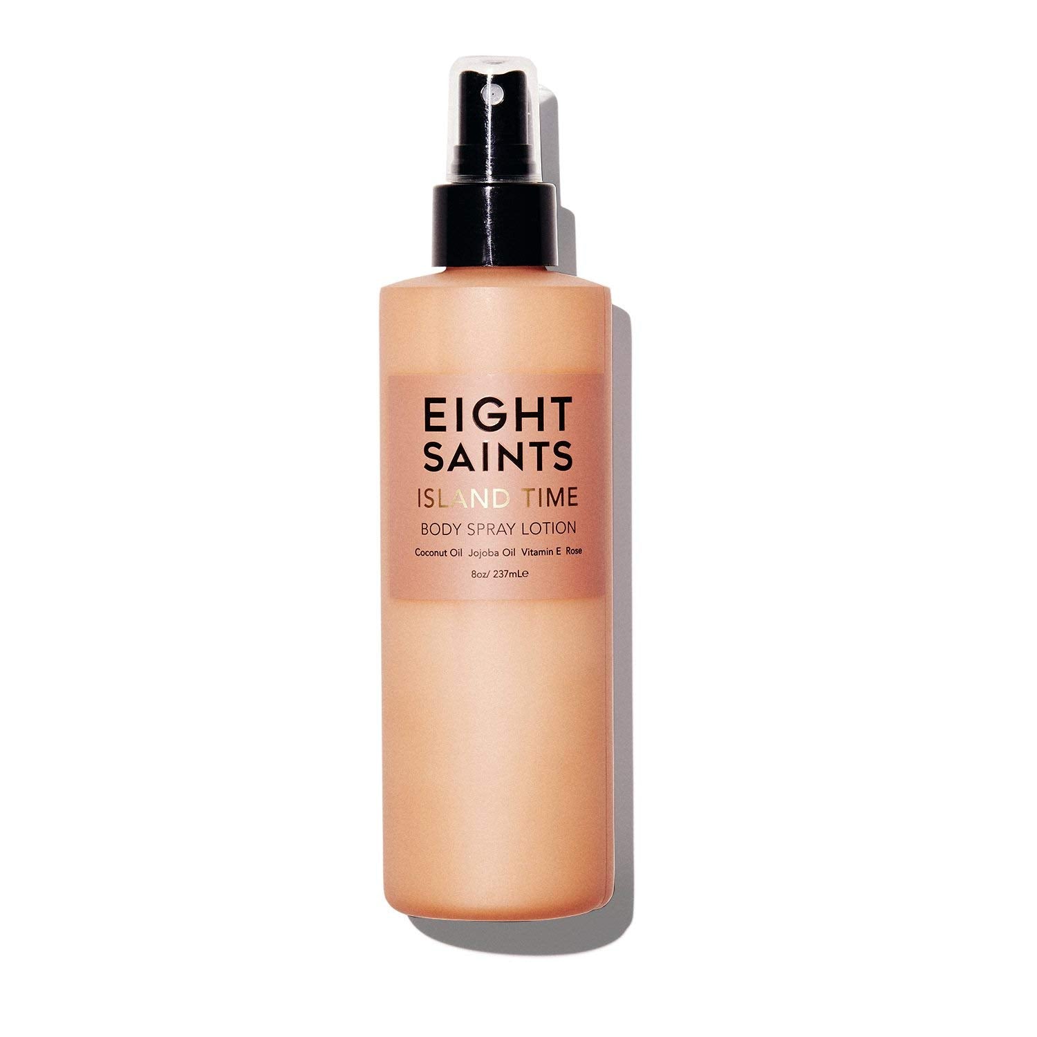 Eight Saints Island Time Body Spray Lotion For Dry Skin, Protects, Nourishes, And Hydrates, Coconut Scent, With Coconut Oil, Jojoba Oil, And Vitamin E, 8 Ounces