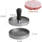 Burger Press 150 Patty Papers, Non-Stick Hamburger Patty Maker With Wax Paper, Aluminum Burger Maker For Kitchen Bbq Grill