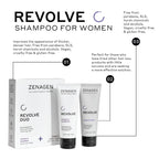 ZENAGEN Revolve Women's Thickening Shampoo | Supports Appearance of Fuller, Healthier-Looking Hair, Developed for Fine & Visibly Thinning Hair, Plant-Based, Color-Safe, 5-Minute Treatment