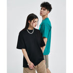 Mens Oversized T-Shirts Fashion Loose Fit Crewneck Tshirt Streetwear Heavyweight Short Sleeve Gym Workout Tops