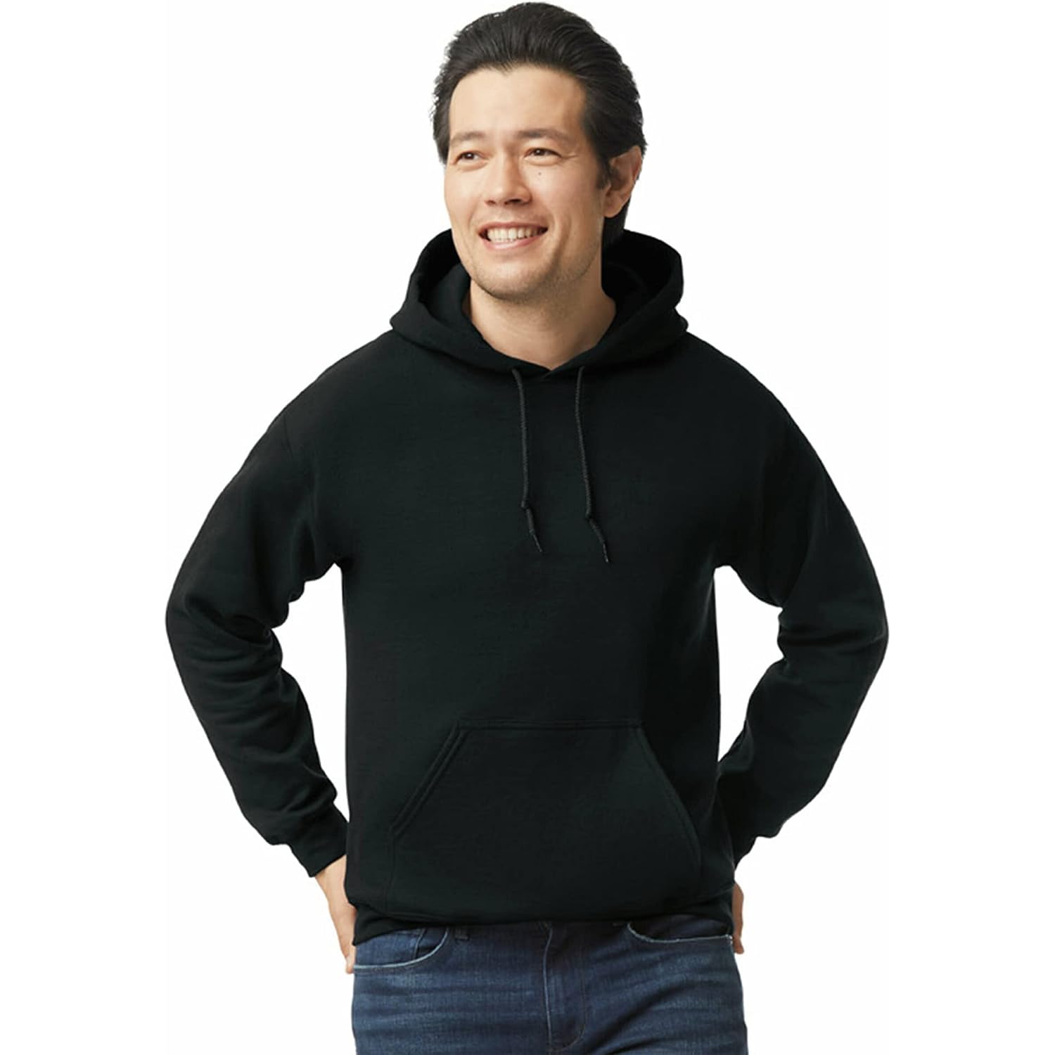 Gildan Adult Fleece Hoodie Sweatshirt, Style G18500, Multipack, Black (1-Pack), Medium
