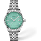 Tissot Ballade, Swiss Quartz Watch For Women, 34 Mm, Stainless Steel Case And Bracelet, Mint Green Dial, T1562101109100