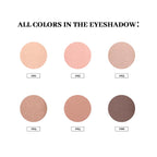 Myster Rosey Nudes 2 Series Mini Eyeshadow Palette, Velvety Matte&Satin Finish, 6 Nude Taupe & Brown Neutral Eye Shadows, Travel Friendly Size, Vegan, Cruelty -Free