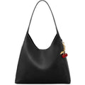 Slouchy Shoulder Bag Shoulder Purse With Cherry Charm Hobo Bags For Work Travel