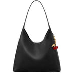Slouchy Shoulder Bag Shoulder Purse With Cherry Charm Hobo Bags For Work Travel