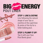 Revolution Beauty London, Pout Bomb Plumping Lip Liner, Long-Lasting Lip Shaper with Hyaluronic Acid & Vitamin E, Vegan & Cruelty-Free, Espresso Cool Nude & Brown