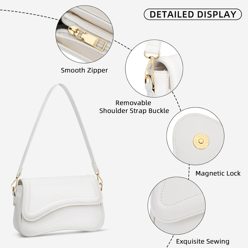KKXIU Shoulder Bag for Women Small Clutch Purses Cute Hobo Handbag Trendy Underarm Bag