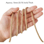 Tenn Well 5Mm Jute Rope, 100 Feet 4Ply Twisted Heavy Duty And Thick | Twine Rope For Gardening, Crafting, Bundling, Cat Scratching Post, Home Decor, Christmas Decorations