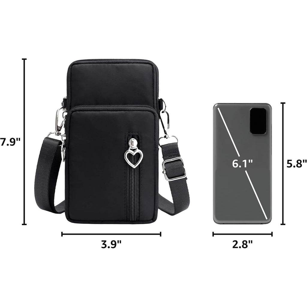 Small Crossbody Wallet Phone Bag Women Mini Crossbody Purse Cell Phone Shoulder Bag Mini Wallet Over Shoulder Strap