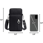 Small Crossbody Wallet Phone Bag Women Mini Crossbody Purse Cell Phone Shoulder Bag Mini Wallet Over Shoulder Strap