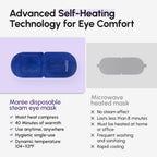 Maree Heated Eye Masks For Dry Eyes – Steam Eye Mask Disposable – Self Heating Eye Mask For Puffy Eye – Facial Steamer Alternative For Relaxation – Warm Compress For Eyes – Spa Gift For Women
