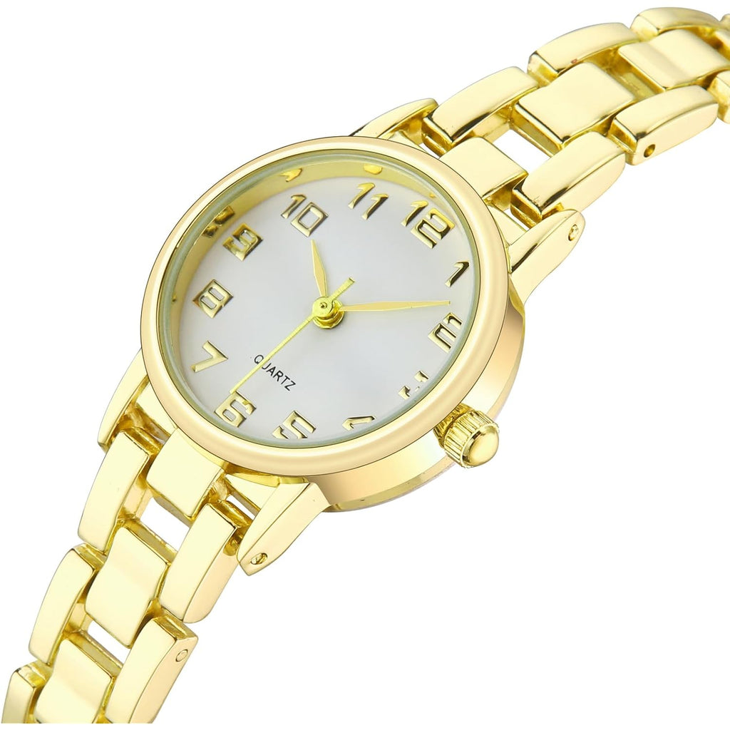 TWOPTION Womens Waterproof Wrist Watch,Women's Small Thin Analog Bracelet Quartz Watch Dainty Christmas Gifts