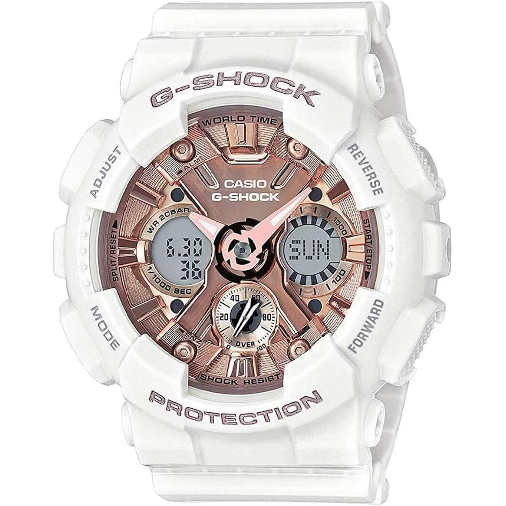 Casio Women'S Gms-S120Mf-7A2Cr G Shock Analog-Digital Display Quartz White Watch