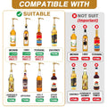 10 Pcs Gold Coffee Syrup Pump, Compatible with 25.4 Oz/750ml Bottles, Syrup Dispenser Pumps Great for Home & Coffee Bar Drinking Mixes, Tea, Beverage, Cocktails