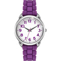 Bisley 35Mm Watches For Women Big Face Easy Reader Silicone Strap Water Proof