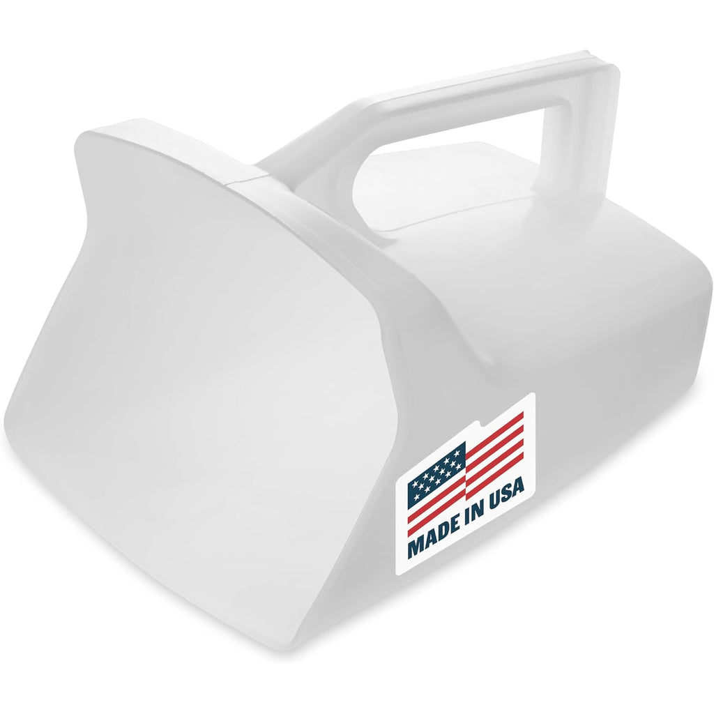 Rubbermaid Commercial Products Food Service Utility Scoop, 64-Ounce, White, For Ice/Bar And Ingredient Use In Restaurant/Kitchen
