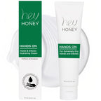 Hey Honey Hand Cream for Extremely Dry Cracked Hands & Elbows - Instant Relief with Shea Butter, Honey & Propolis - Cracked Skin Repair Moisturizer - Fast Absorbing 2.2 Oz