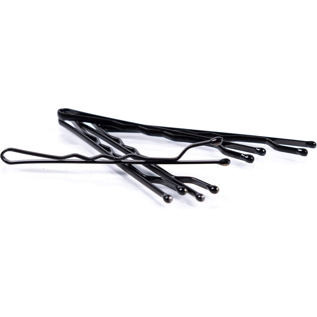 Amazon Basics Bobby Pins For All Hair Types, Black, Secure Hold For Updos And Hair Styling, 72 Count