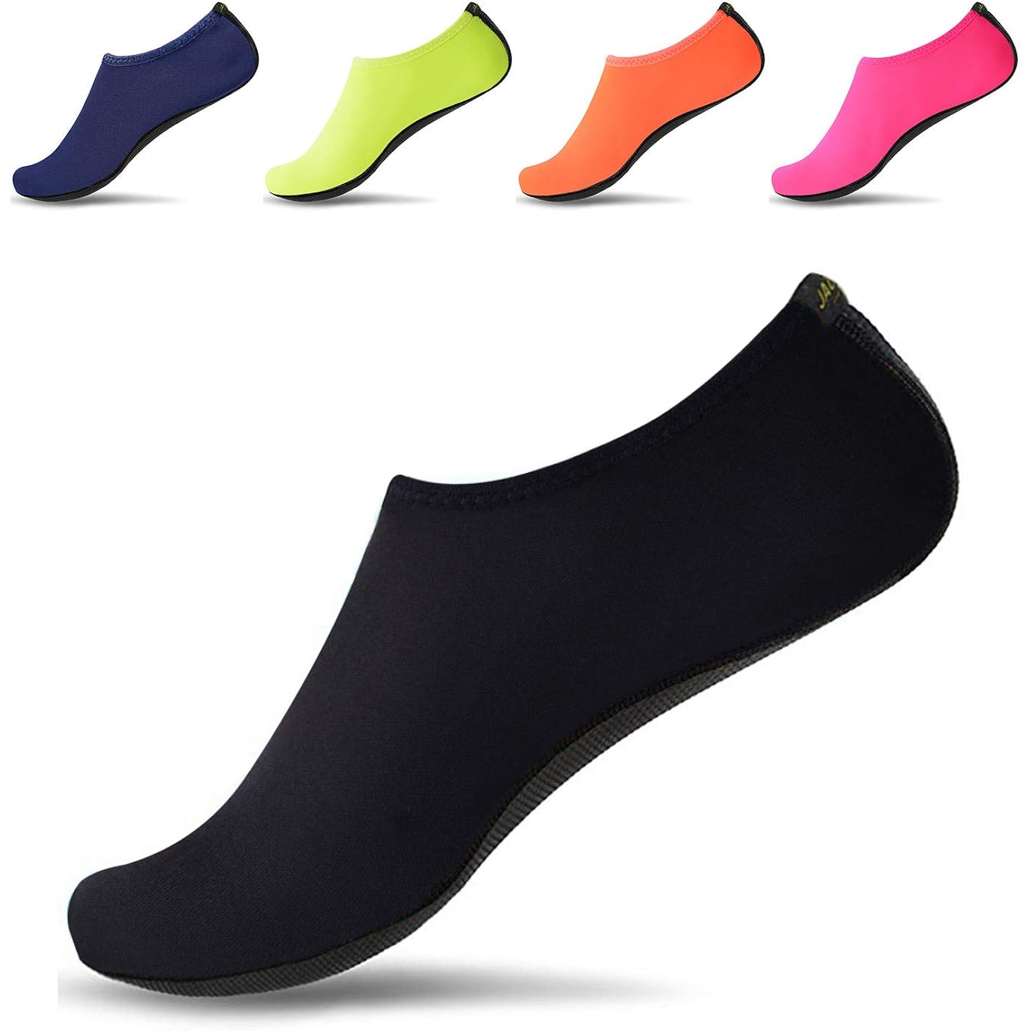 Jackshibo Water Shoes For Women Men Quick-Dry Swim Shoes Beach Water Socks | Aqua, Swimming, Yoga, Surf, River, Lake, Kayak, Pool Socks, Cruise Essentials, Sport, Adult, Unisex, Cute, Barefoot, Vacation