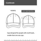 Zylioo Small Baseball Cap,Petite Size Ball Cap,Relaxed Little Sports Cap,Adjustable Fitted Golf Cap for Men Women