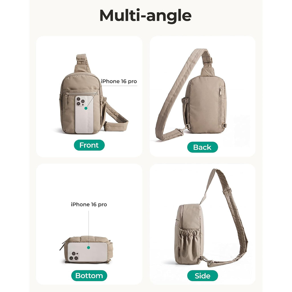 Bagsmart Small Crossbody Bags For Women, Puffer Sling Bag Fanny Packs, Purses Hobo Handbag For Daily Travel Hiking