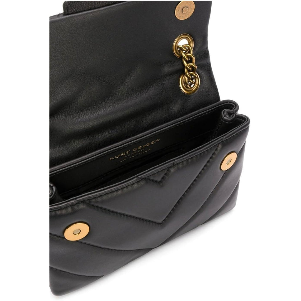Kurt Geiger London Kensington Mini Quilted Leather Shoulder Crossbody Bag