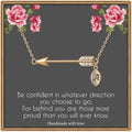 IEFLIFE Graduation Gifts for Her - 14K Gold Plated Arrow Initial Graduation Necklace Class of 2026 Gifts College Gift for Women Best Friends Sister