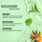 Botanic Hearth Tea Tree Body Wash, 16 Fl Oz (473 Ml) Pack Of 2 | With Tea Tree Oil, Peppermint & Sea Buckthorn | Gently Cleanses, Refreshes & Nourishes Skin | Sulfate & Paraben Free | For Men & Women
