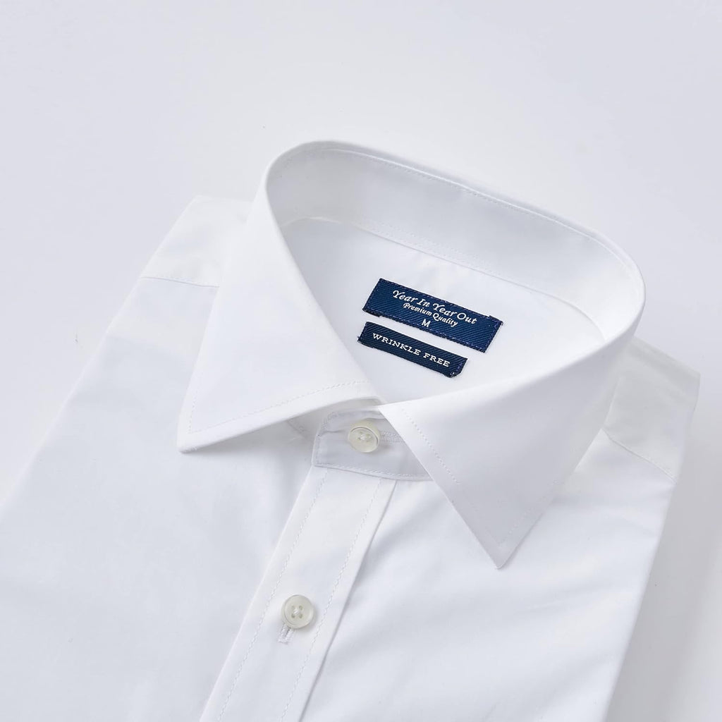 French Cuff Wrinkle Free Dress Shirt For Men Regular Fit Long Sleeve Wrinkle Resistant Shirt