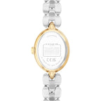 Coach Sammy Women'S 2H Quartz Watch Gift Set With Matching Adjustable Jewelry Bracelet - Oval Case - Minimalist Style - Gift For Her - 22.5Mm