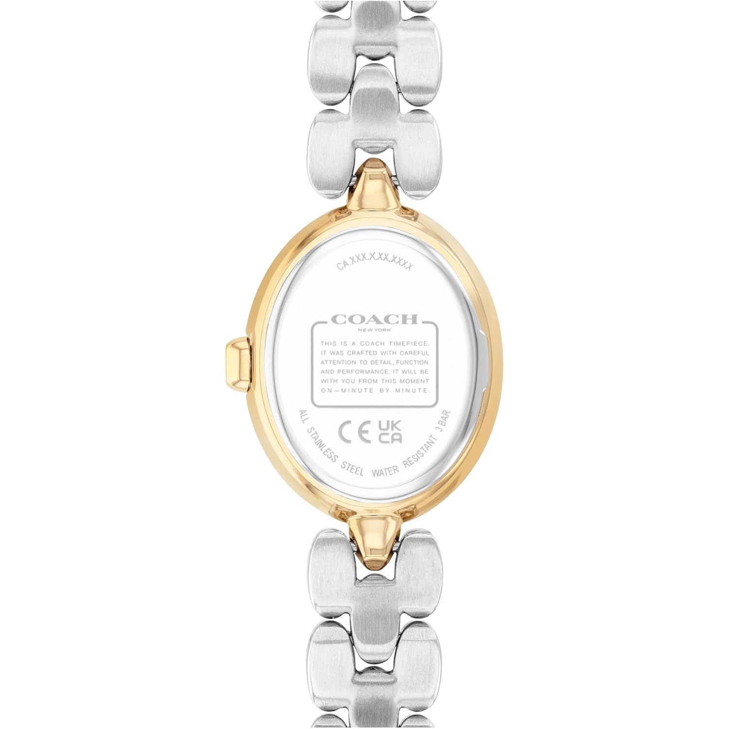 Coach Sammy Women'S 2H Quartz Watch Gift Set With Matching Adjustable Jewelry Bracelet - Oval Case - Minimalist Style - Gift For Her - 22.5Mm