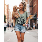 Womens Short Sleeve Summer Tops V Neck Dressy Casual Shirts Trendy Tunic Blouses 2026 Vacation Fashion Clothes