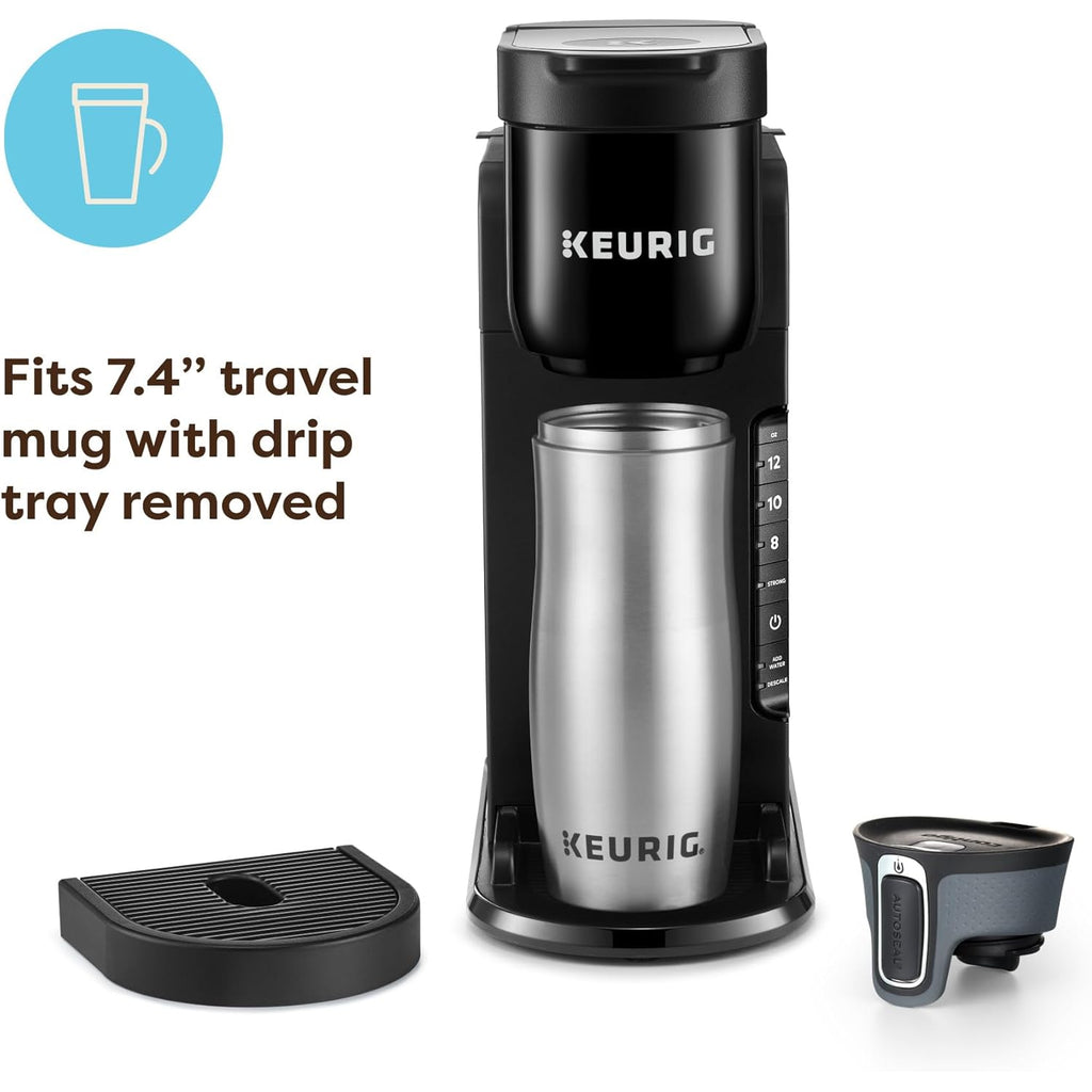 Keurig K-Express Single Serve K-Cup Pod Coffee Maker, 3 Brew Sizes, Strong Button Feature, 42oz Removable Reservoir, Black
