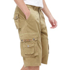 Best South Men'S Capri Long Twill Cargo Shorts Below Knee 13 Inches Cotton Relaxed Fit Casual Multi-Pocket